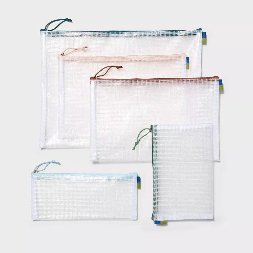 5pc Clear Open Story Reusable Storage Bags  New
